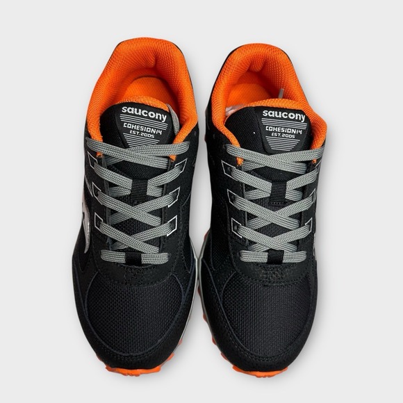 Saucony Shoes Cohesion TR14 LTT Kids 5M Black/Orange Trail Athletic SK267119 - Picture 6 of 9